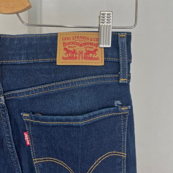 LEVI'S Levis Womens 725 High Rise Bootcut Jeans Slim Leg Zip Fly Blue Size 27 - Picture 6 of 9